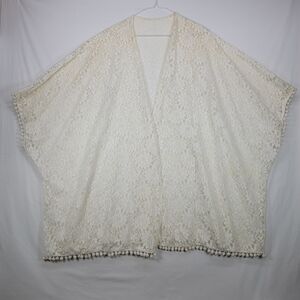 Chic Cream Lace Women Swim Coverup